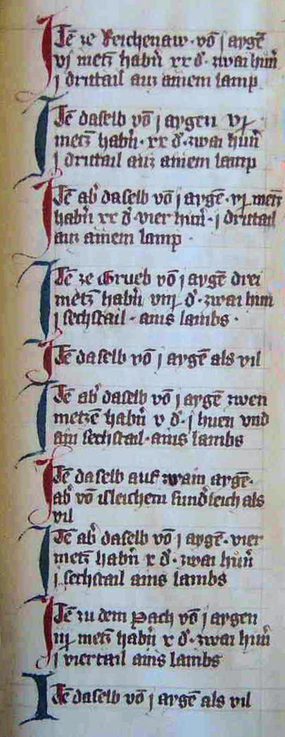 Michaelnbach im Schaunberger Urbar 1371